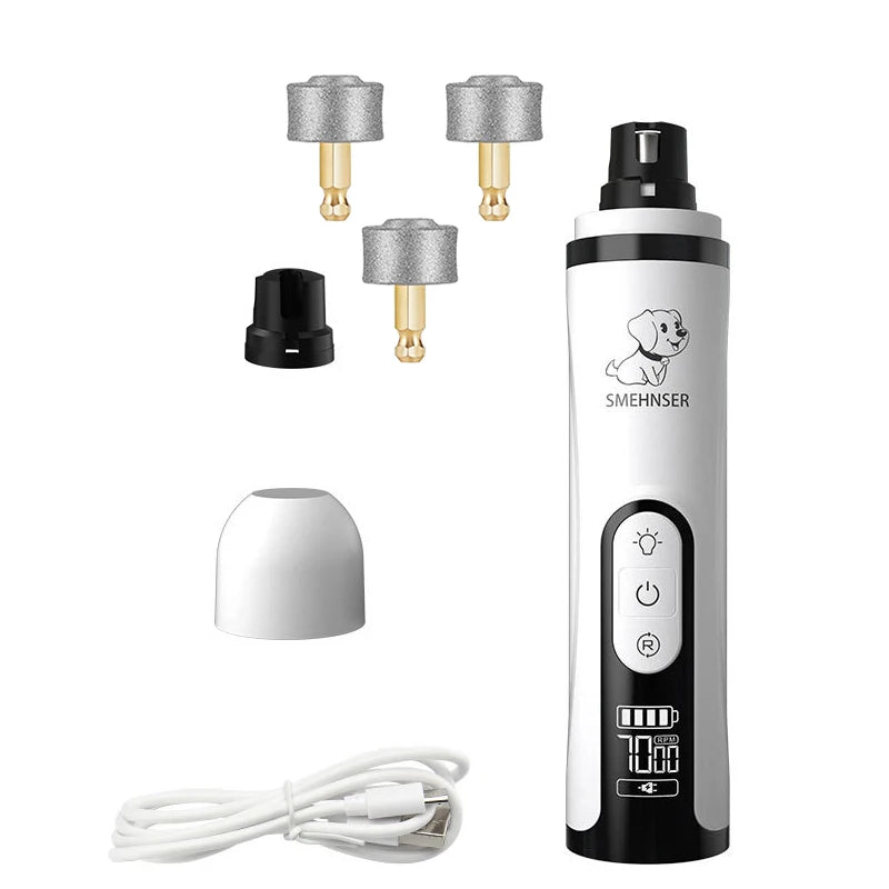 Electric Pet Grooming Nail Grinder for Dogs & Cats