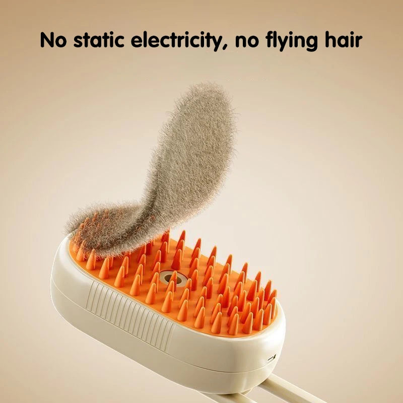 3-in-1 Self Cleaning Pet Grooming Brush for Dogs & Cats