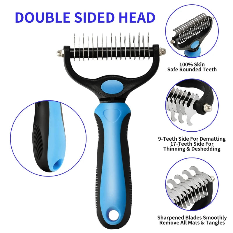 Self-Cleaning Pet Grooming Brush – Deshedding Tool for Dogs & Cats