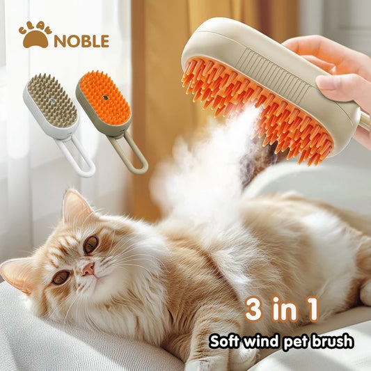 3-in-1 Self Cleaning Pet Grooming Brush for Dogs & Cats