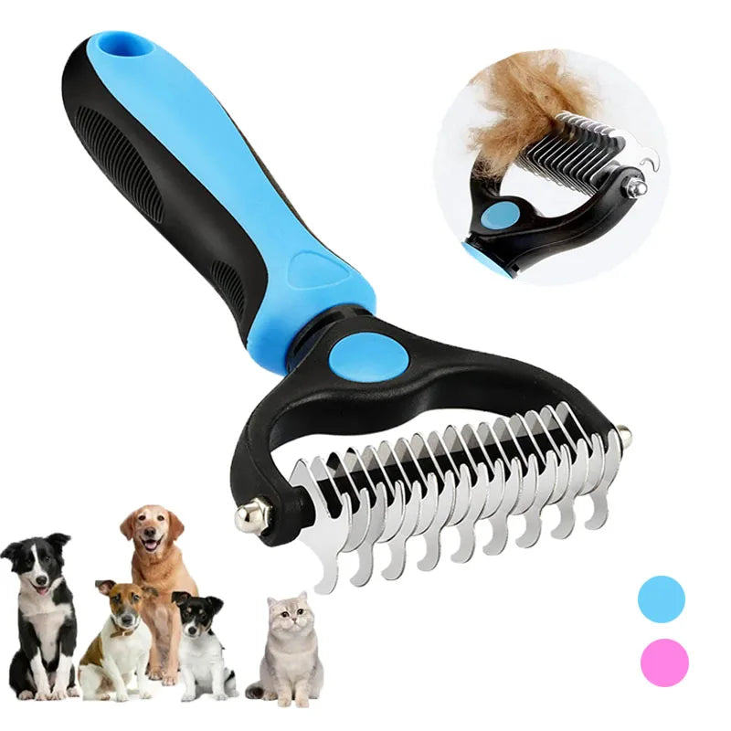 Self-Cleaning Pet Grooming Brush – Deshedding Tool for Dogs & Cats