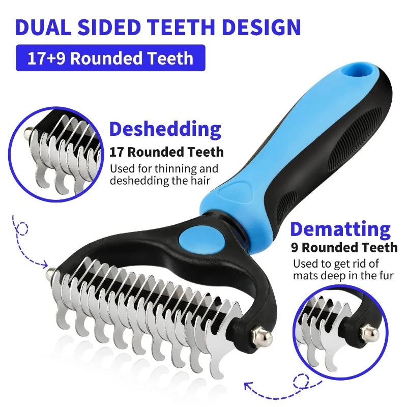 Self-Cleaning Pet Grooming Brush – Deshedding Tool for Dogs & Cats