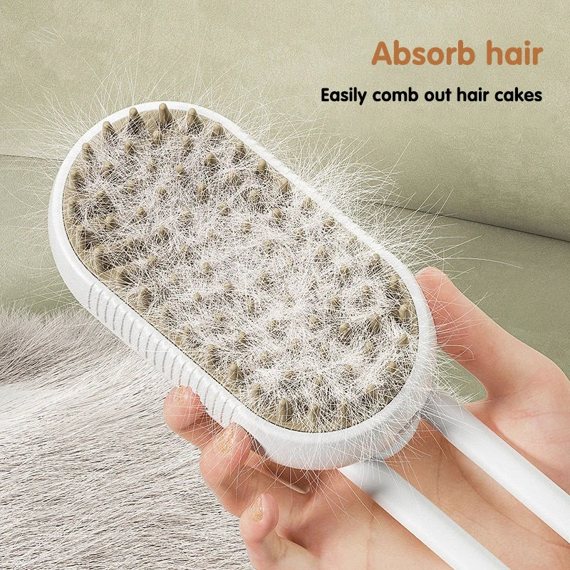 3-in-1 Self Cleaning Pet Grooming Brush for Dogs & Cats